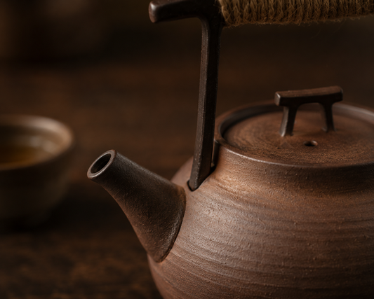 Kurashi Ceramic Teapot — Japanese Stoneware Tea Ceremony Pot 350ml