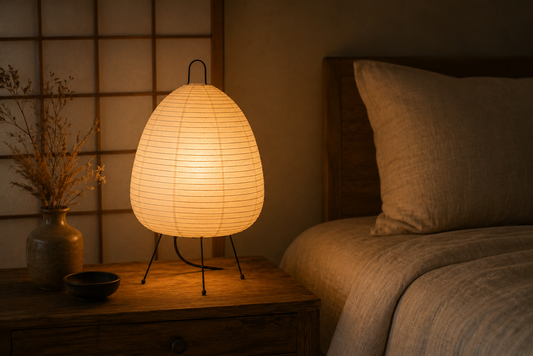 Kurashi Akari Paper Table Lamp — Japanese Minimalist Light