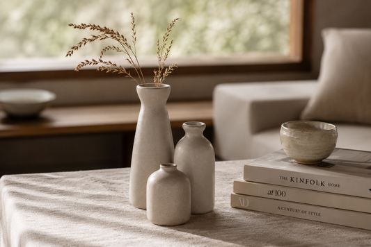 Kurashi Ceramic Vase Set — Set of 3